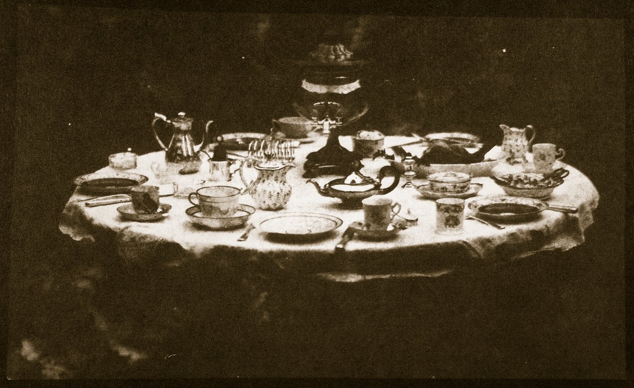 An Elegantly Set Table by William Henry Fox Talbot