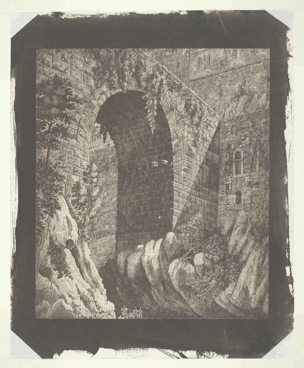 Copy of a Large Italian Print, Reduced in the Camera by William Henry Fox Talbot