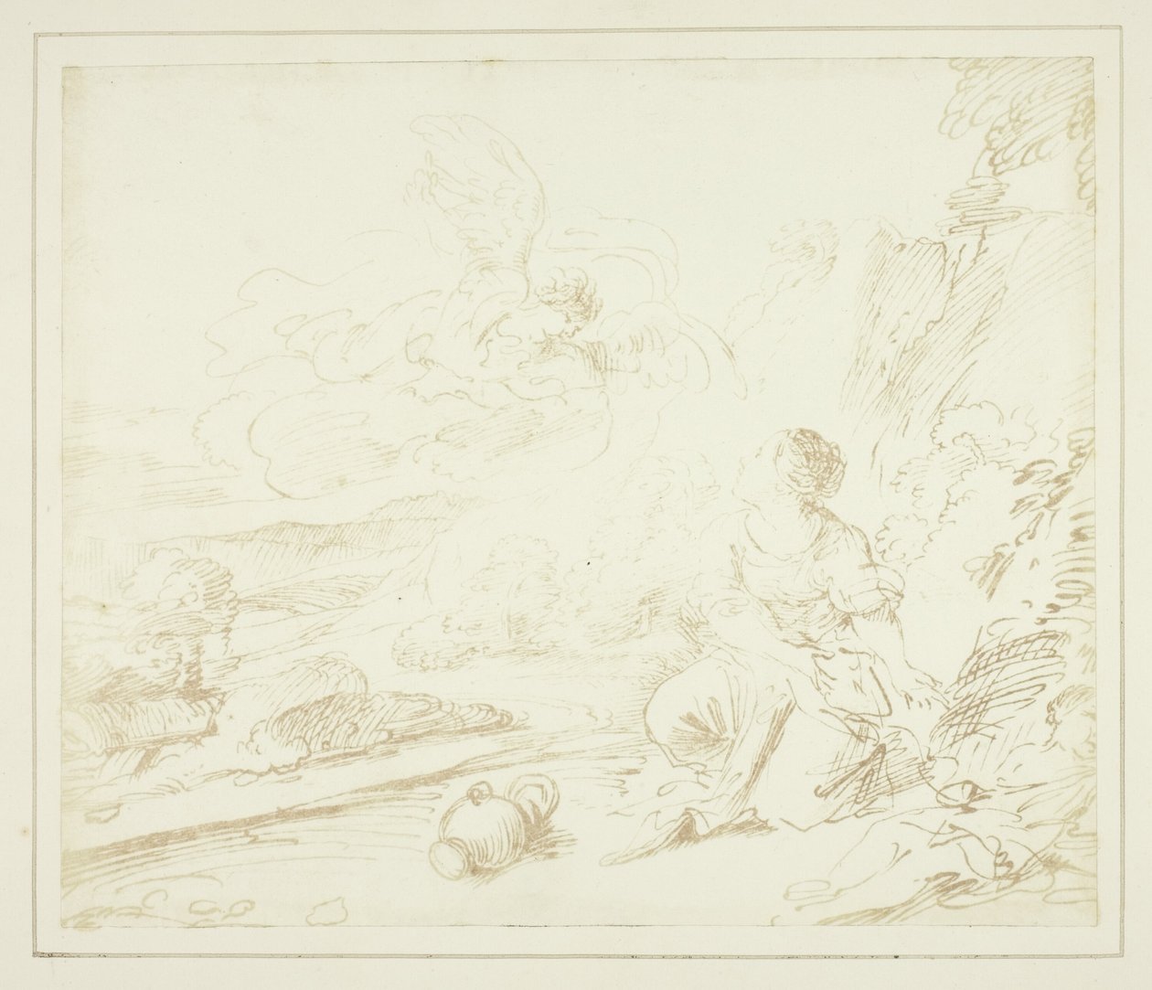 Hagar in the Desert by William Henry Fox Talbot