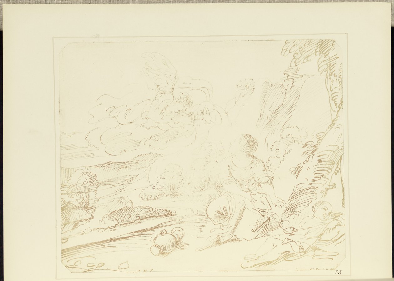 Hagar in the Desert by William Henry Fox Talbot