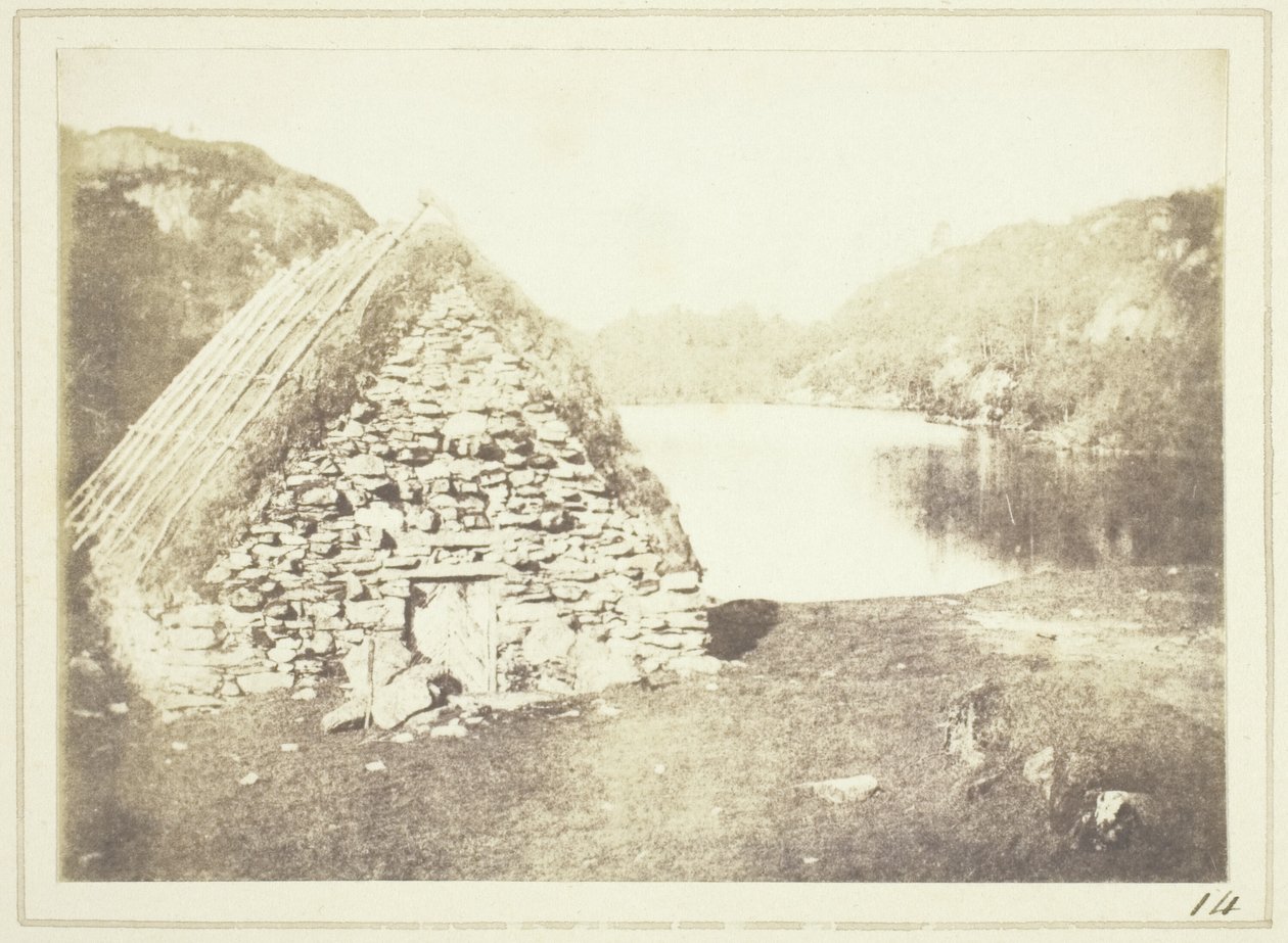 Highland Hut on the Banks of Loch Katrine by William Henry Fox Talbot