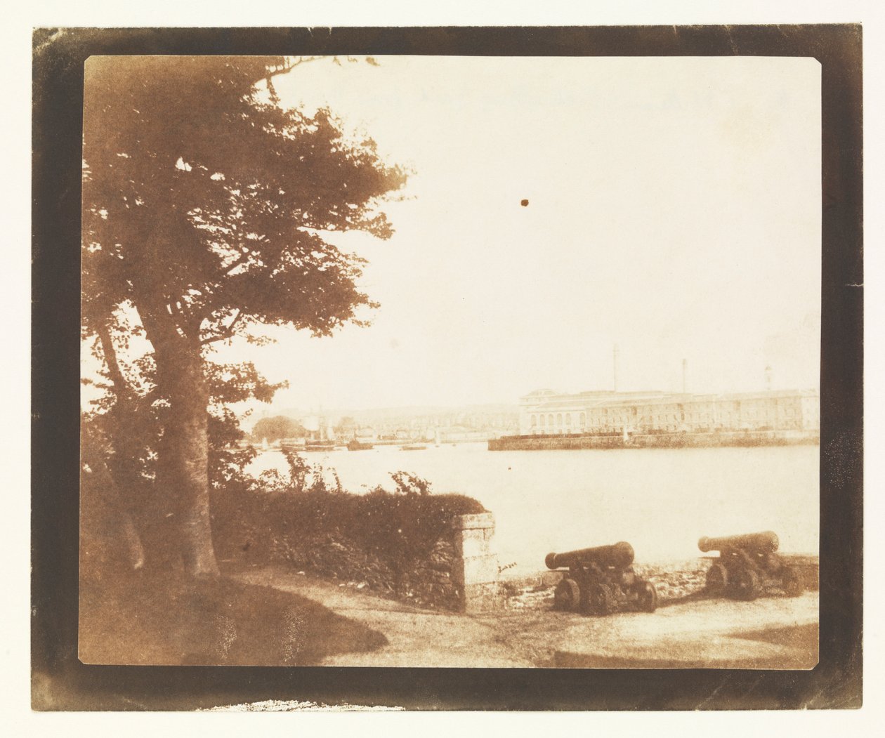 Royal William Victualling Yard, Plymouth, from Mount Edgecumbe by William Henry Fox Talbot