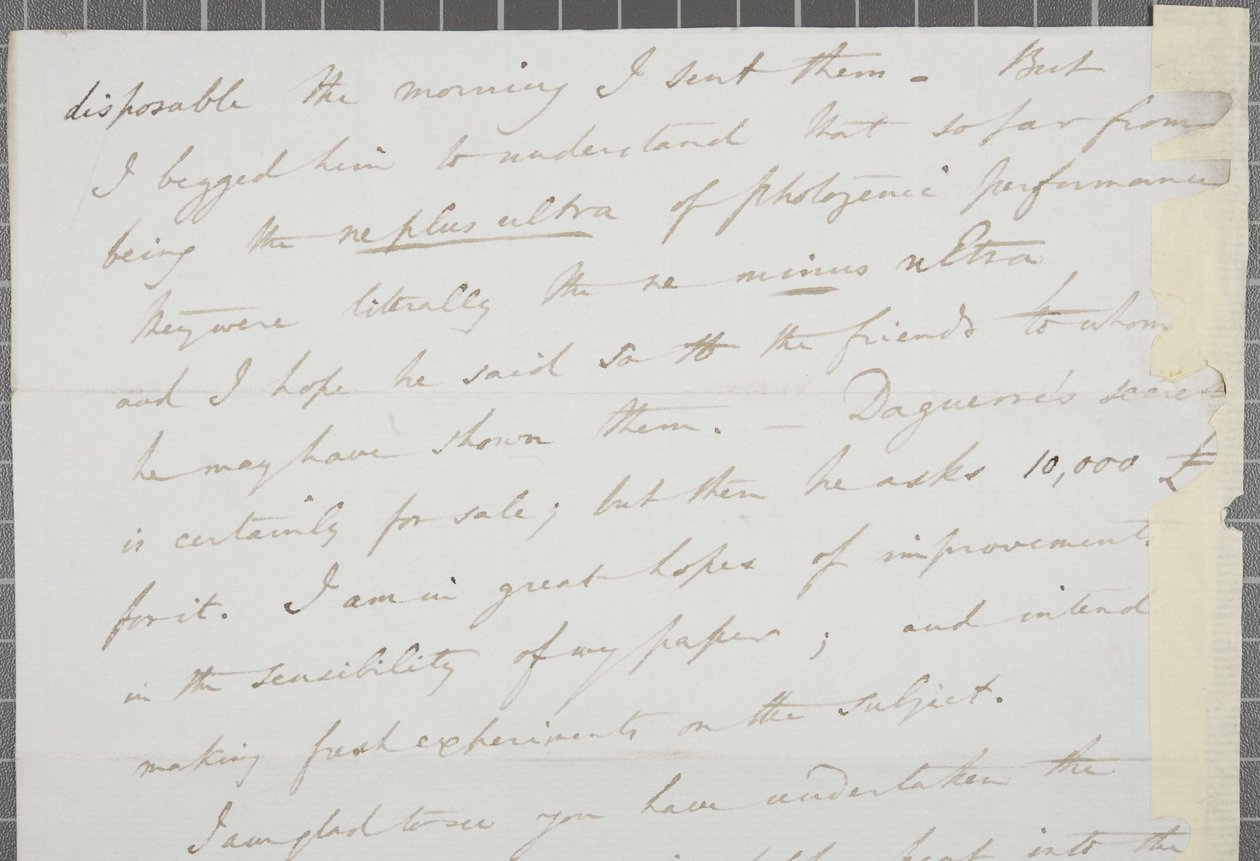 Signed Letter from William Henry Fox Talbot to James David Forbes by William Henry Fox Talbot