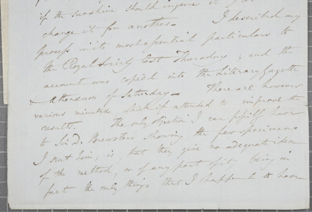 Signed Letter from William Henry Fox Talbot to James David Forbes by William Henry Fox Talbot