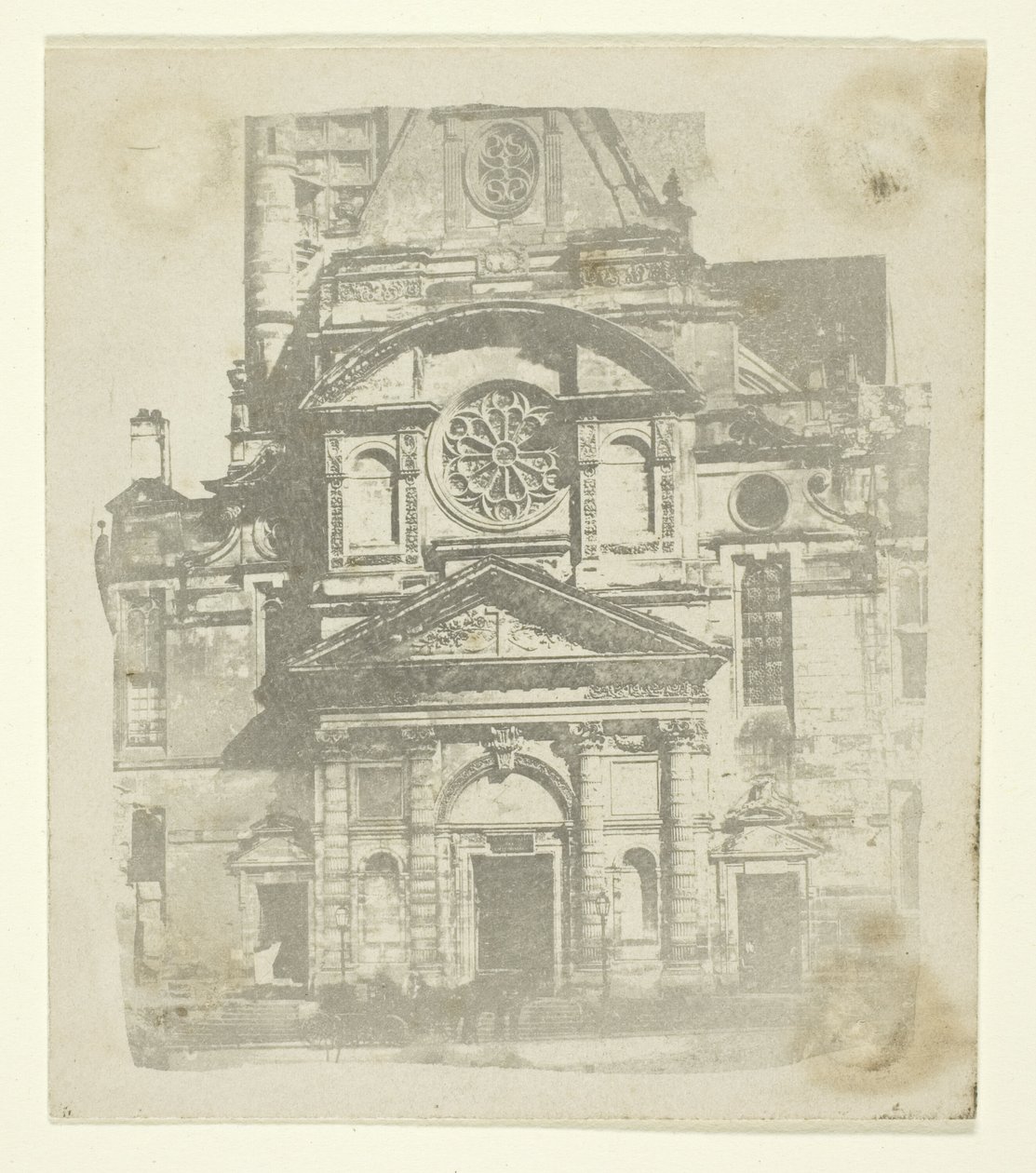 St. Etienne du Mont, Facade by William Henry Fox Talbot