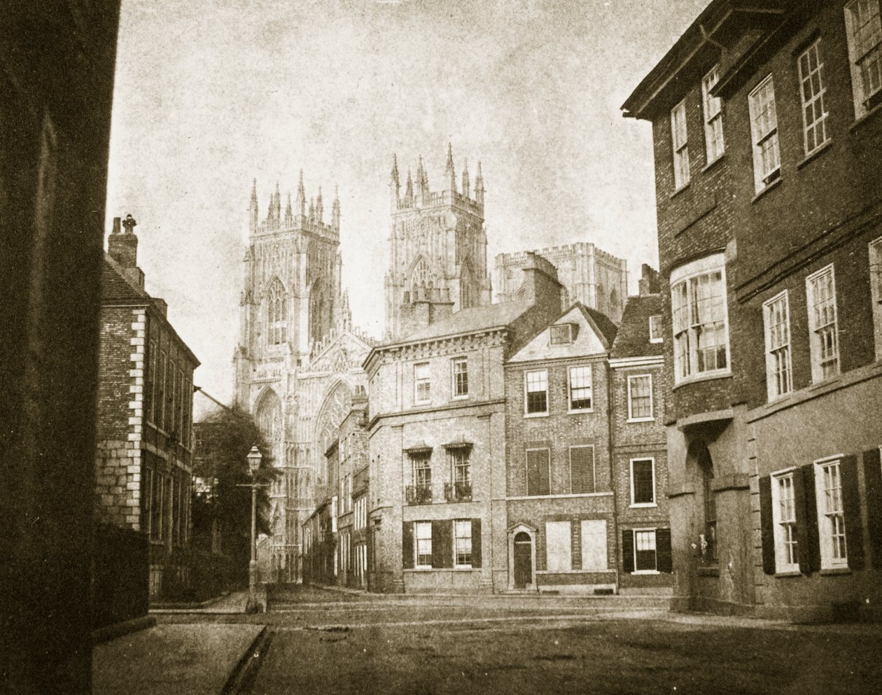 West Front, York Minster, from Lendall Street by William Henry Fox Talbot