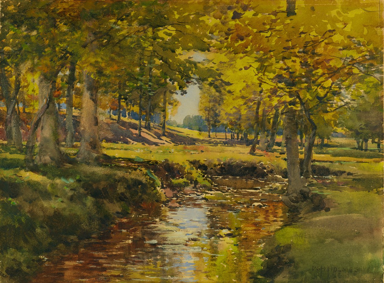 Autumn in the Meadow Edge by William Henry Holmes