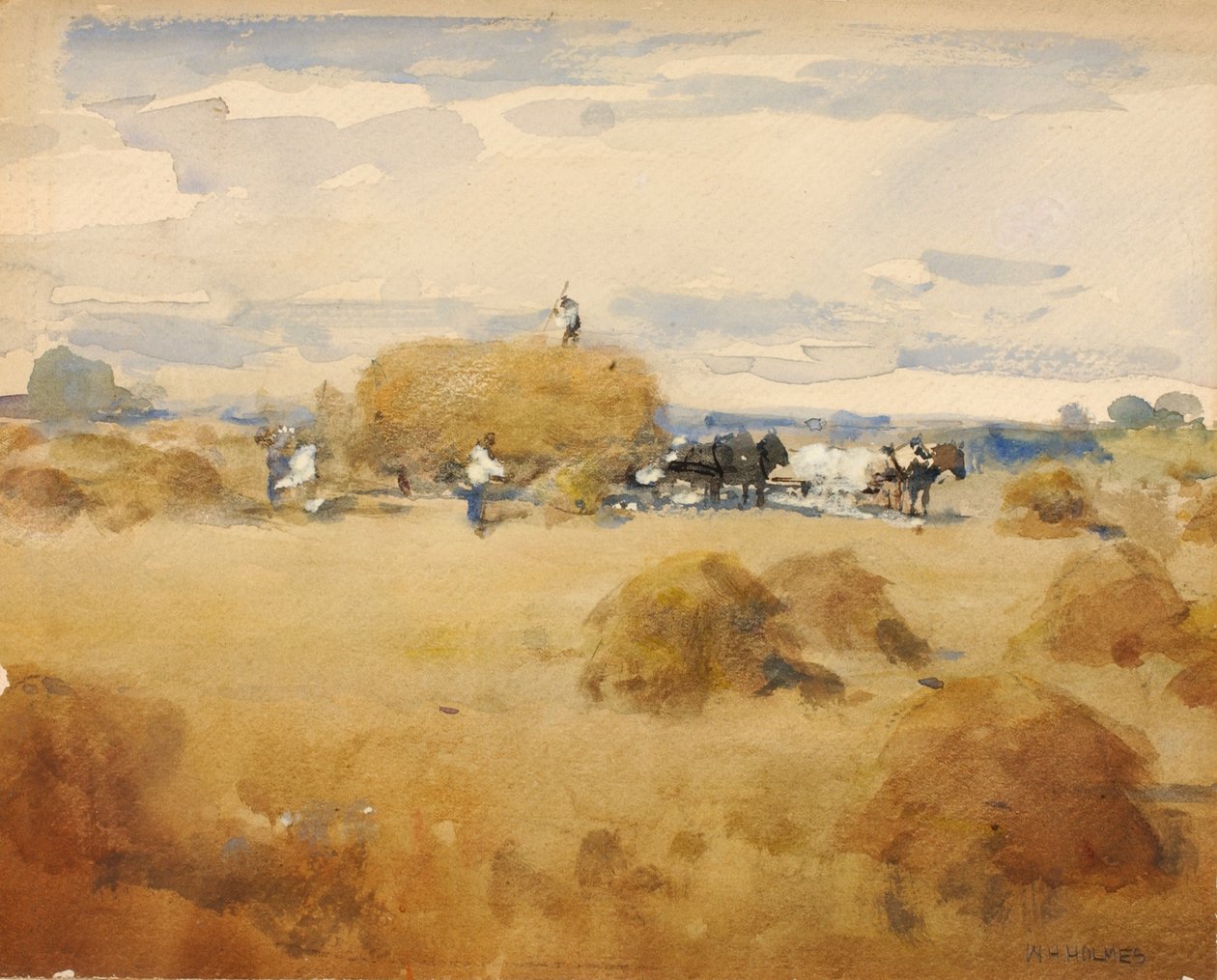Haymaking Scene by William Henry Holmes