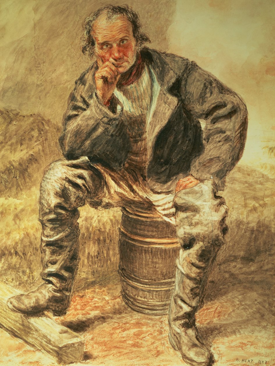 An Oysterman, 1827 by William Henry Hunt