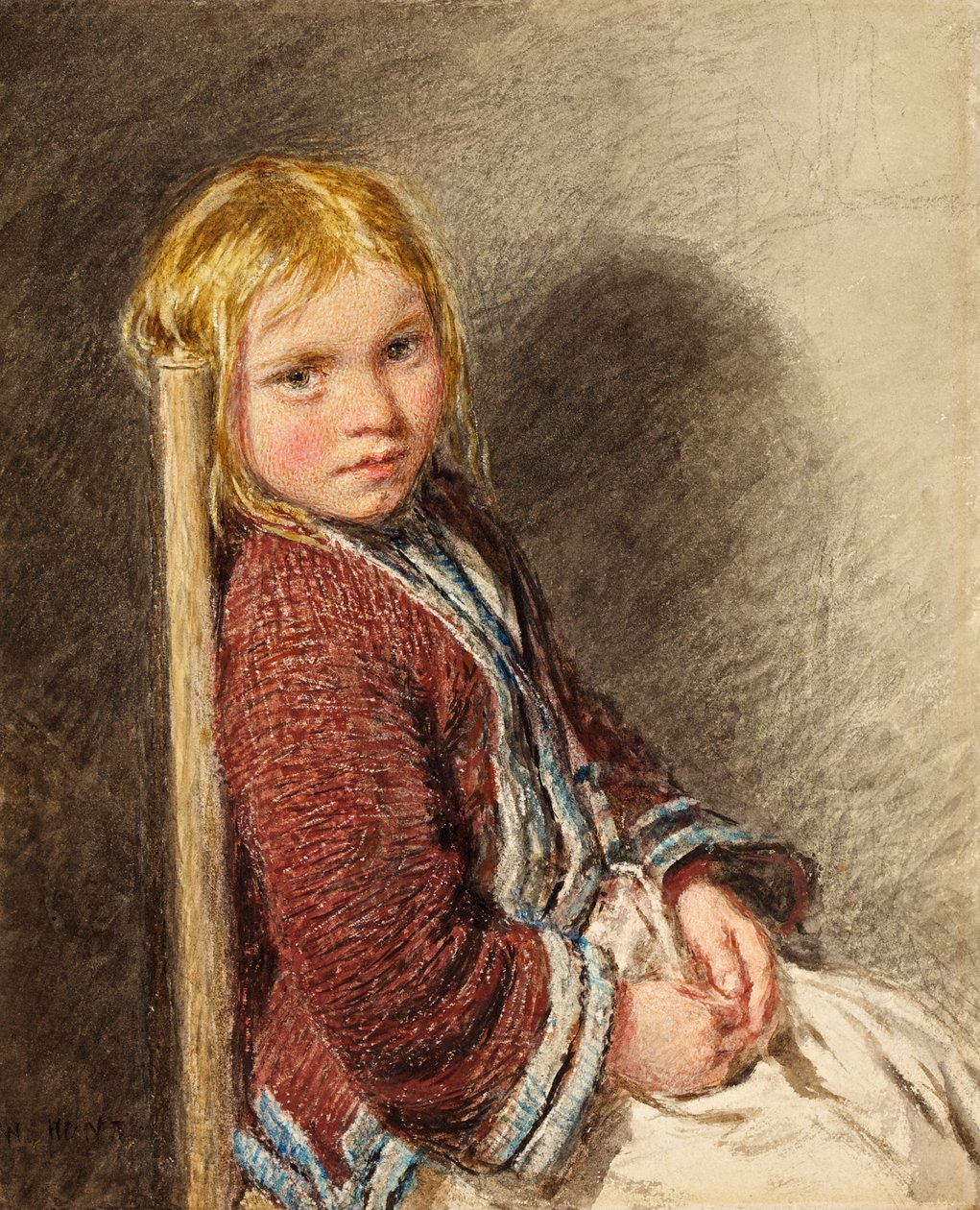 The Shy Sitter by William Henry Hunt