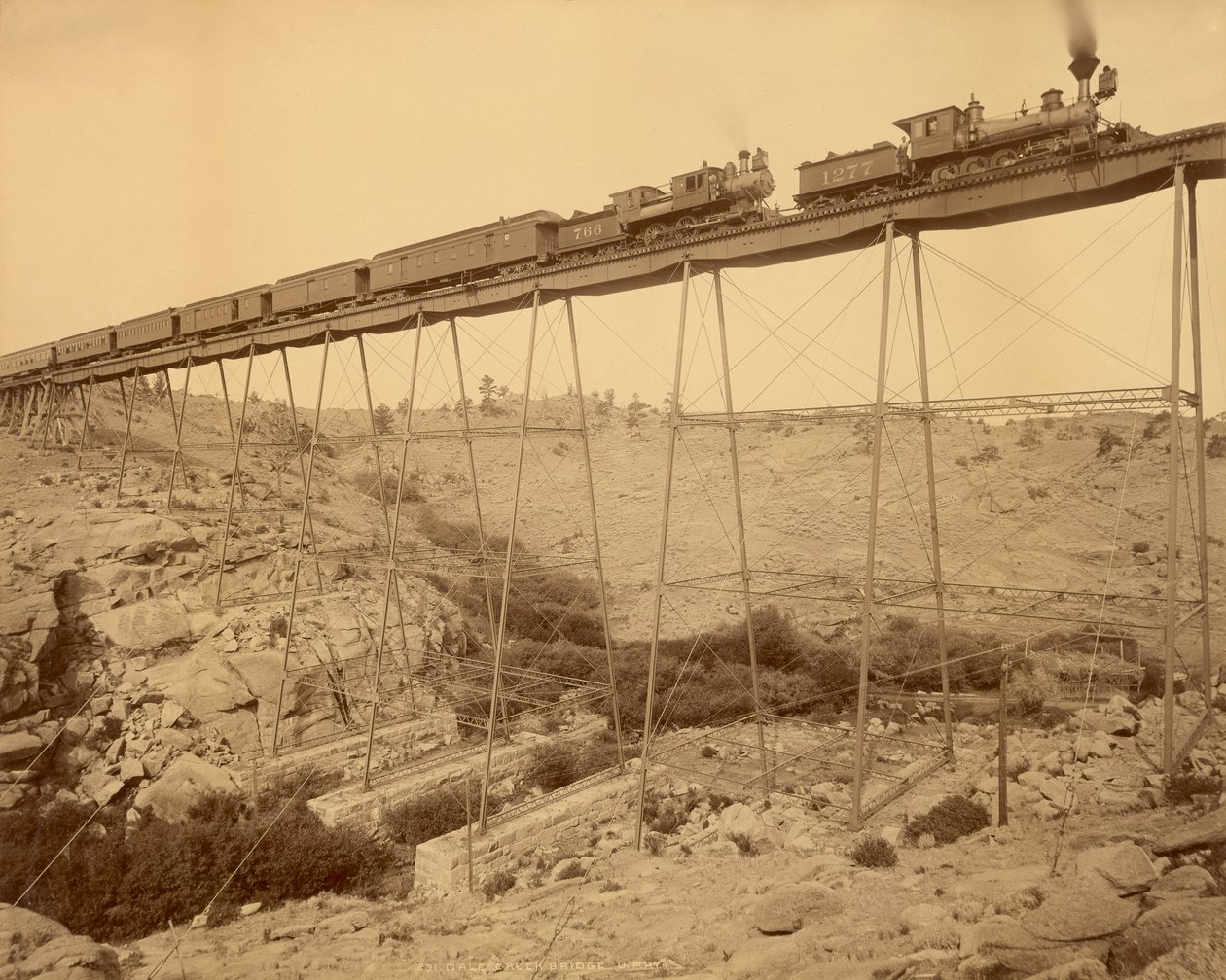Dale Creek Bridge, Wyoming by William Henry Jackson