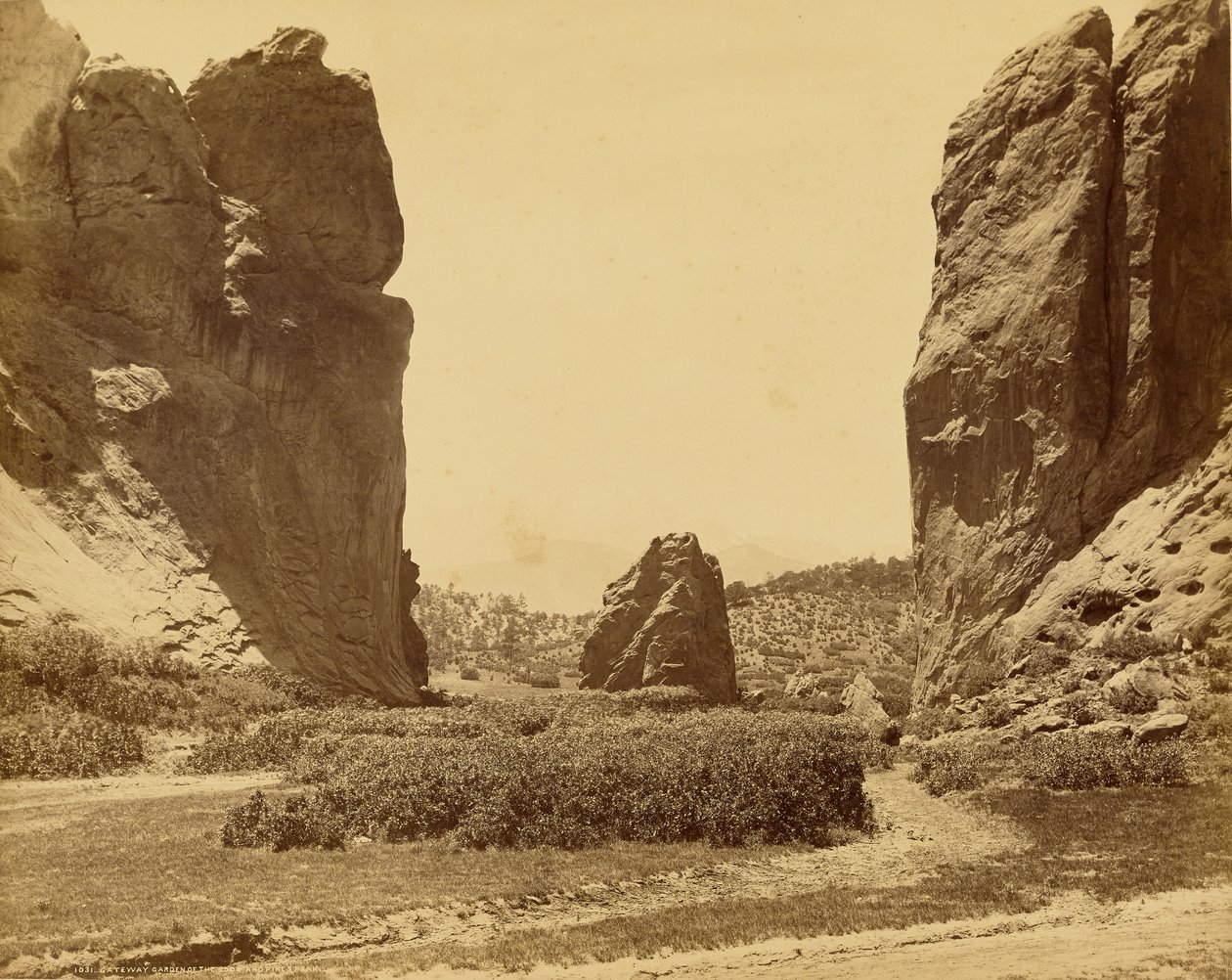 Gateway Garden of the Gods and Pikes Peak by William Henry Jackson