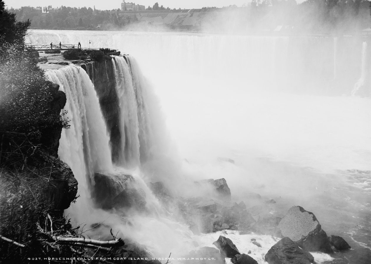 Horseshoe Falls from Goat Island, Niagara by William Henry Jackson