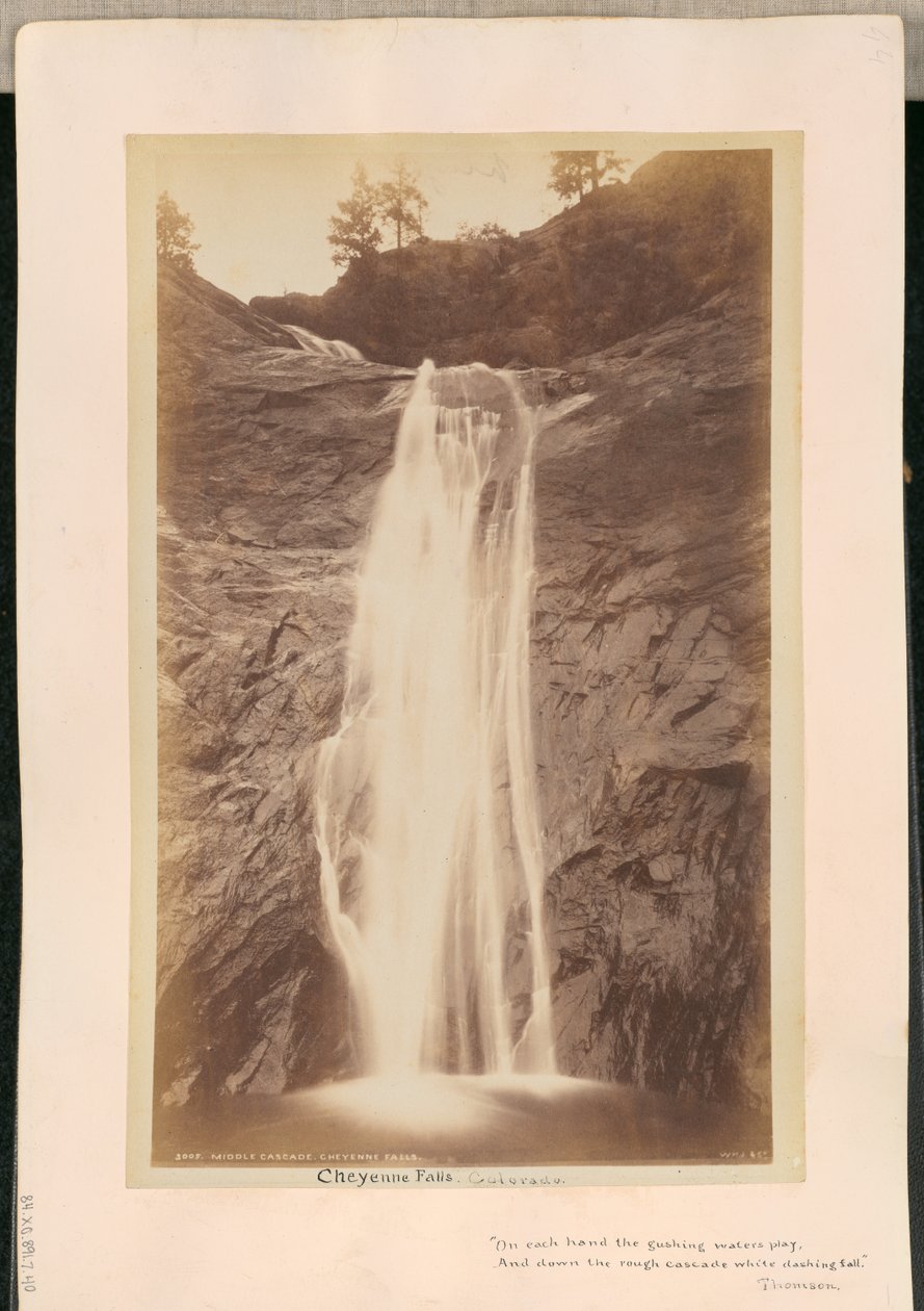 Middle Cascade, Cheyenne Falls by William Henry Jackson