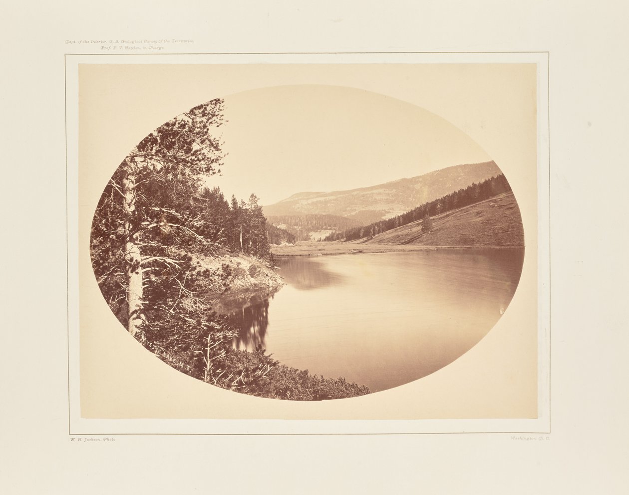 Mystic Lake, Source of East Gallatin by William Henry Jackson