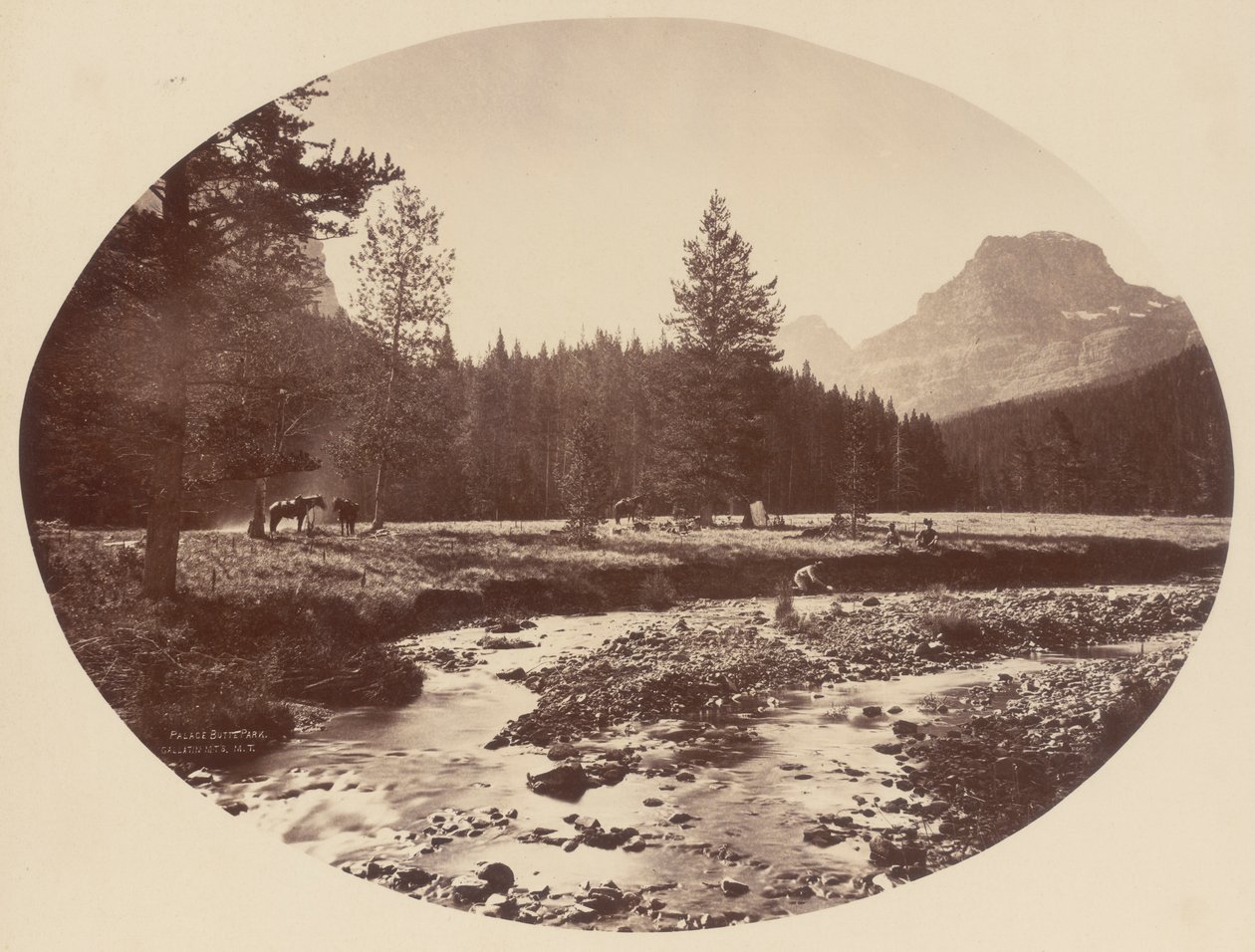 Palace Butte Park, Gallatin Mountains, Montana Territory by William Henry Jackson