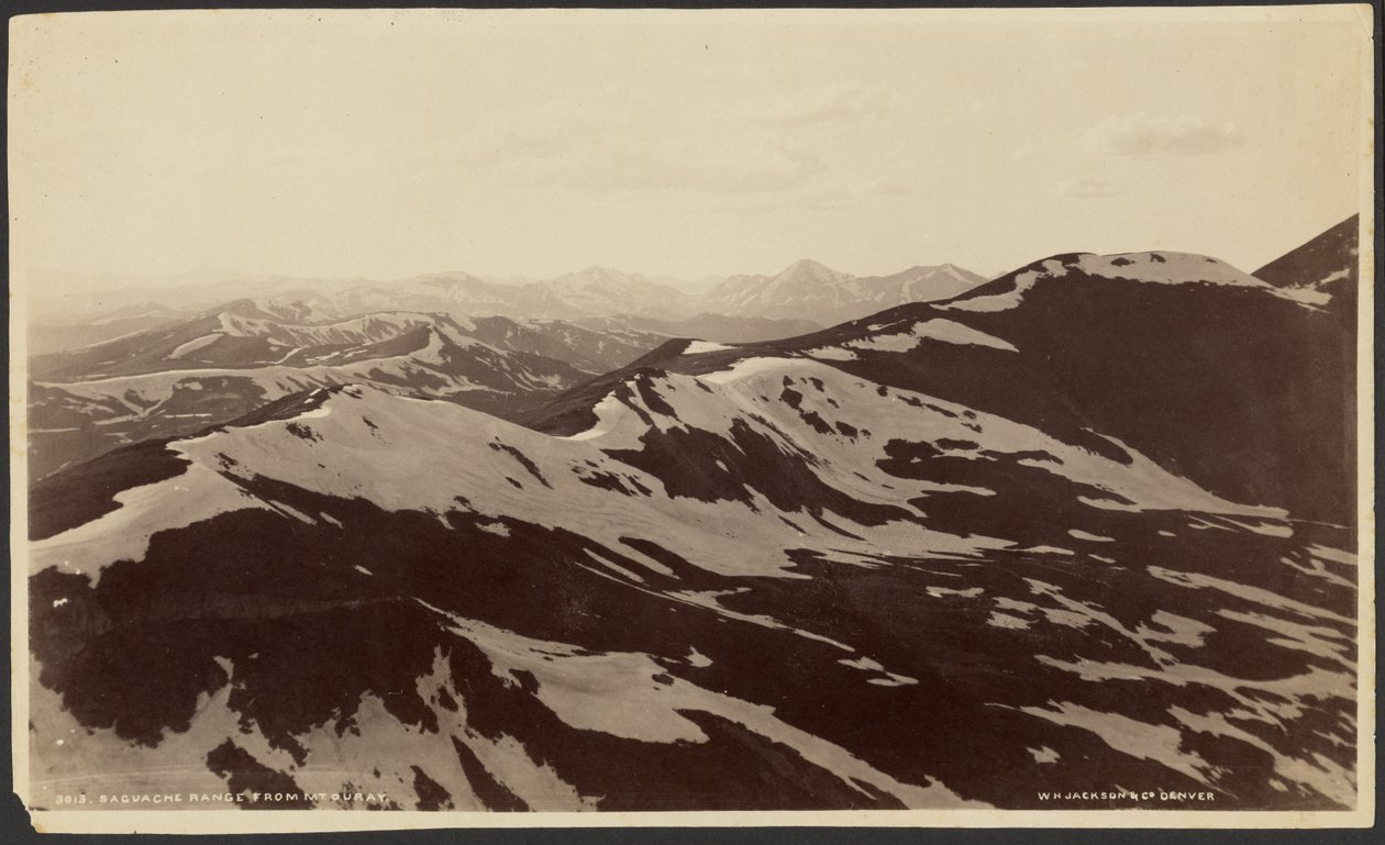 Saguache Range from Mount Ouray by William Henry Jackson