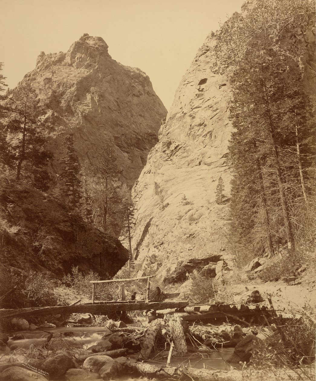 South Cheyenne Canyon by William Henry Jackson