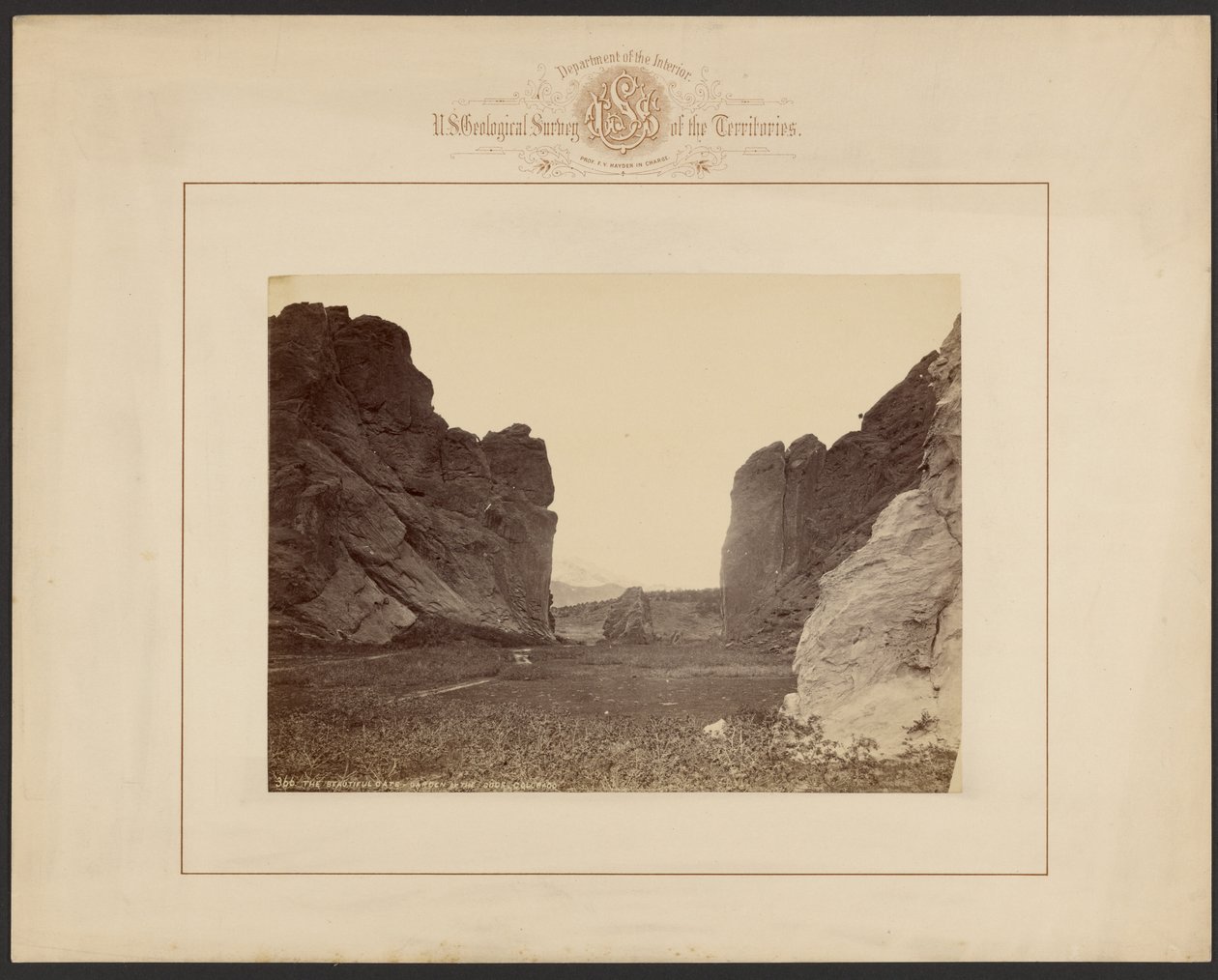 The Beautiful Gate -- Garden of the Gods, Colorado by William Henry Jackson