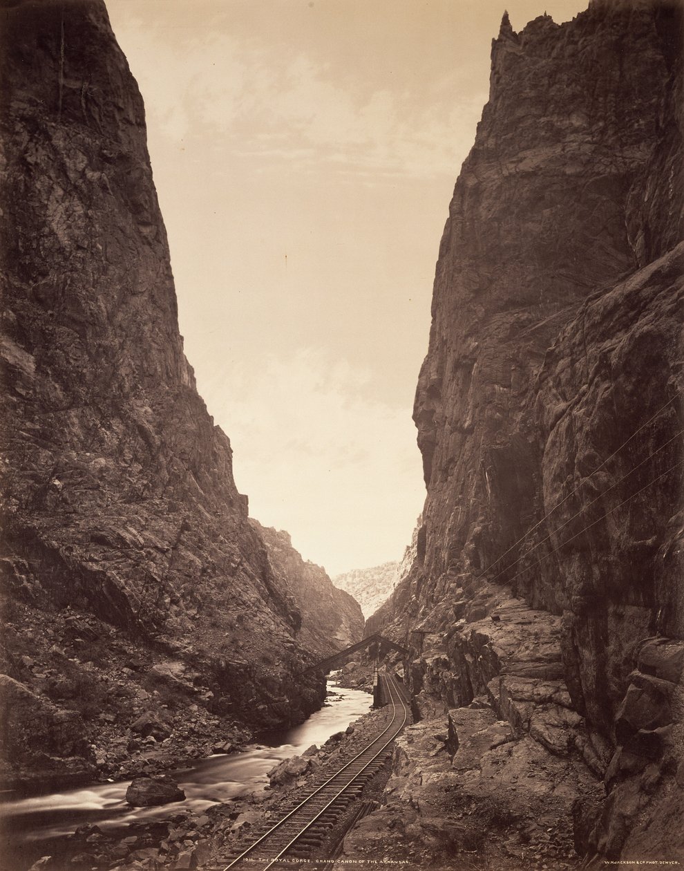 The Royal Gorge, Grand Canyon of the Arkansas by William Henry Jackson
