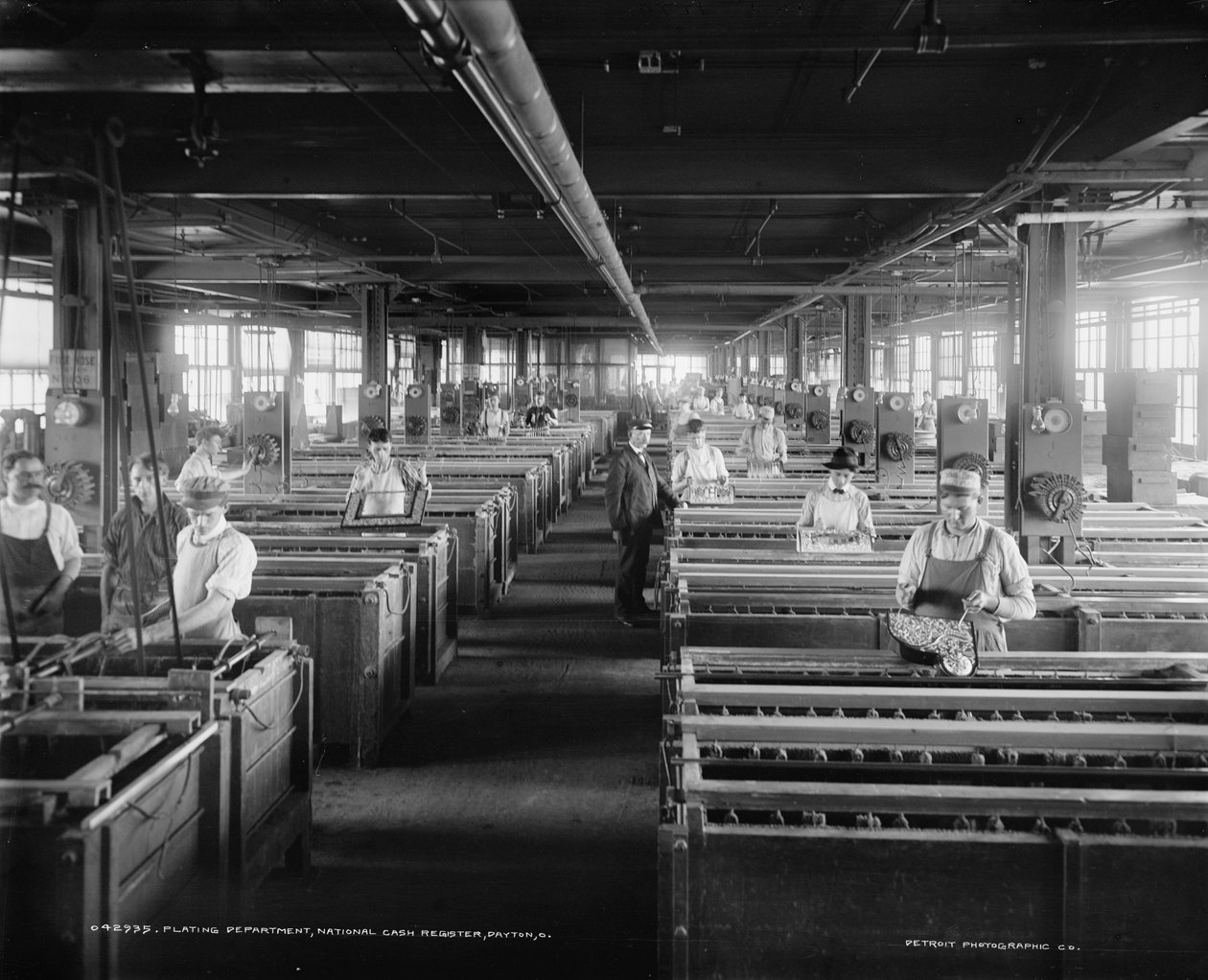 Workers in Plating Department, National Cash Register Company, Dayton, Ohio, USA, c.1902 by William Henry Jackson