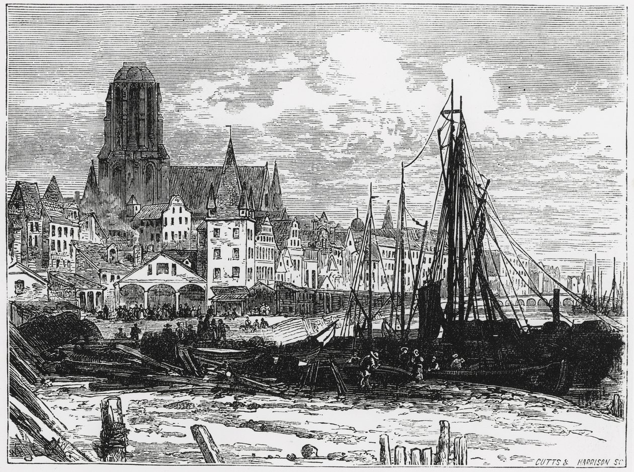 View of Frankfort-on-the-Main with the White Ladies Church in the Background by William Henry James Boot