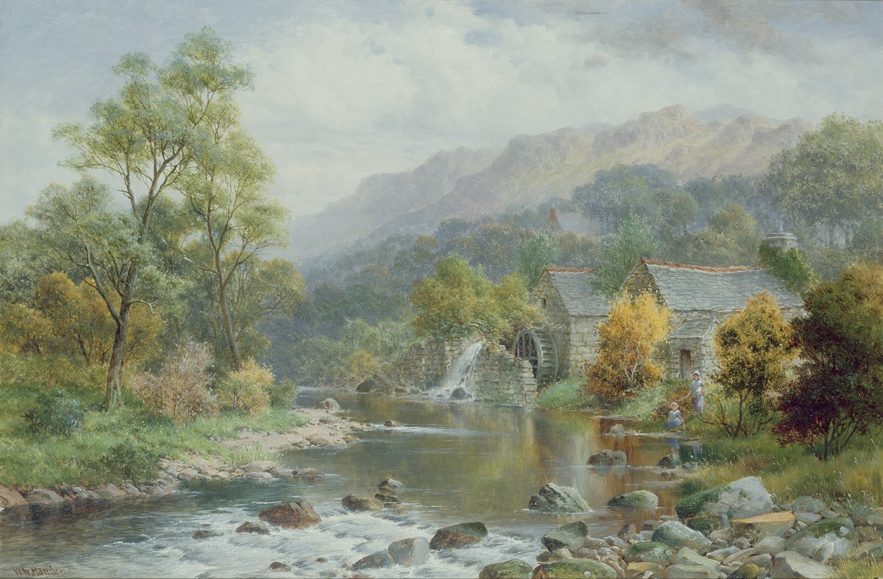 Approaching Autumn on the Arran, Dolgelly by William Henry Mander