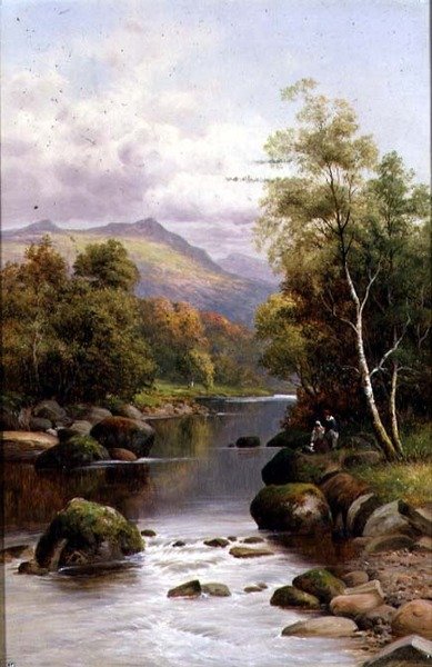 Evening on the Glaslyn, North Wales by William Henry Mander