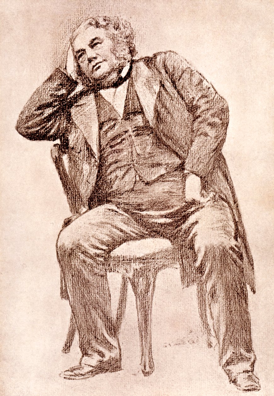 Mark Lemon, editor of Punch magazine by William Henry Margetson