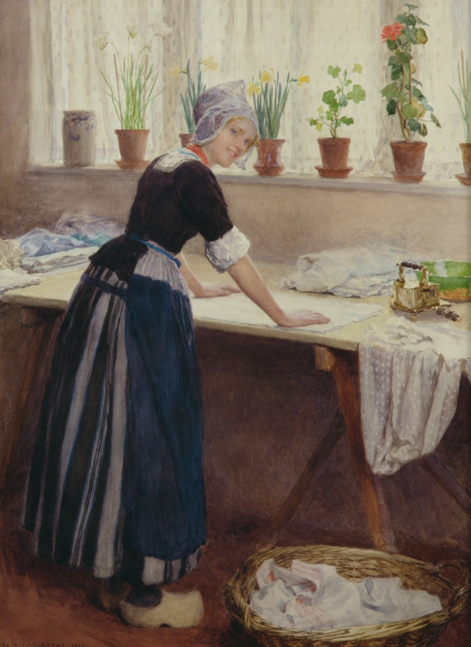 The Laundry Maid by William Henry Margetson