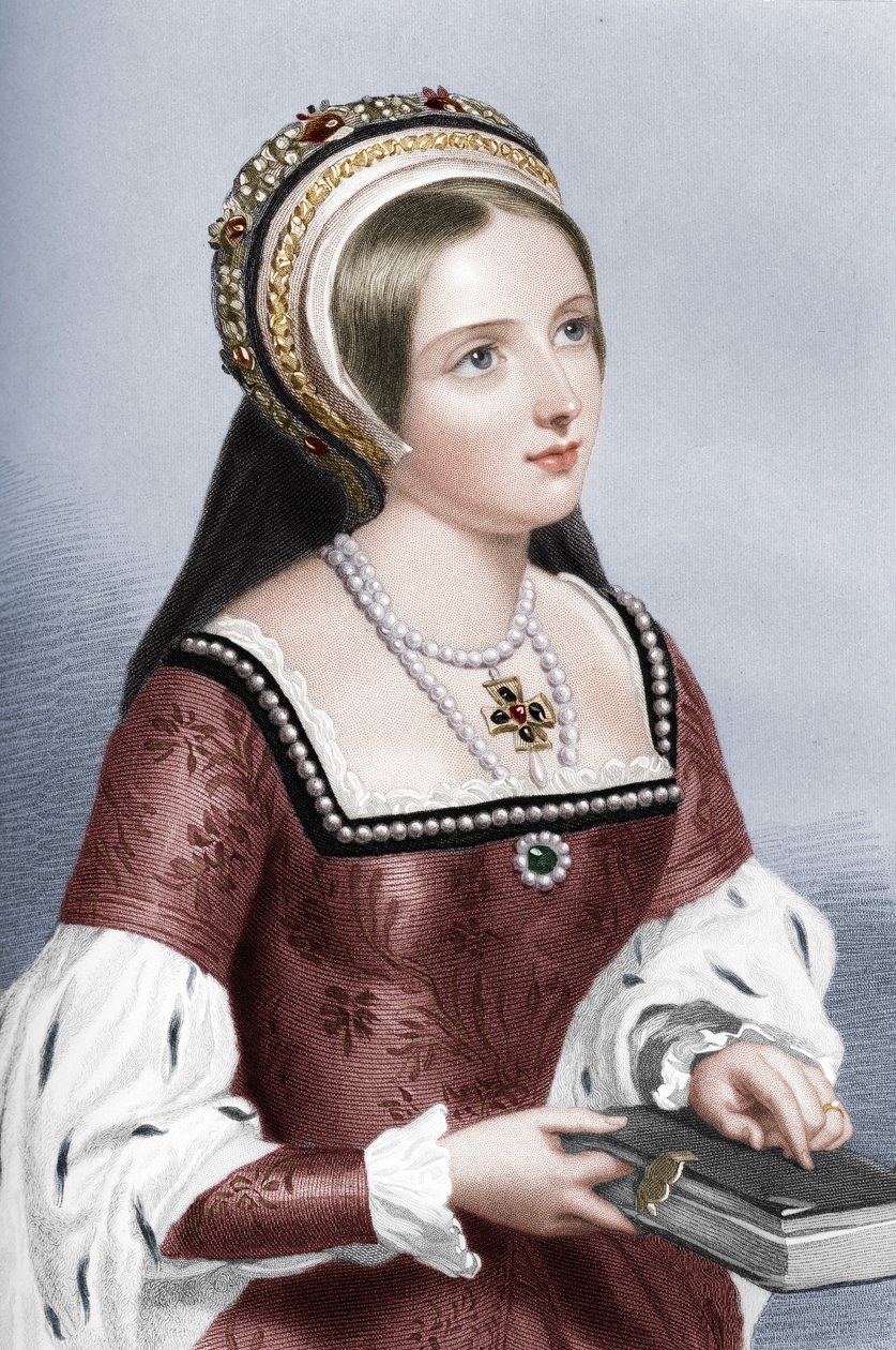 Catherine Parr 1512-1548, the Sixth Wife of King Henry VIII, 1851 by William Henry Mote