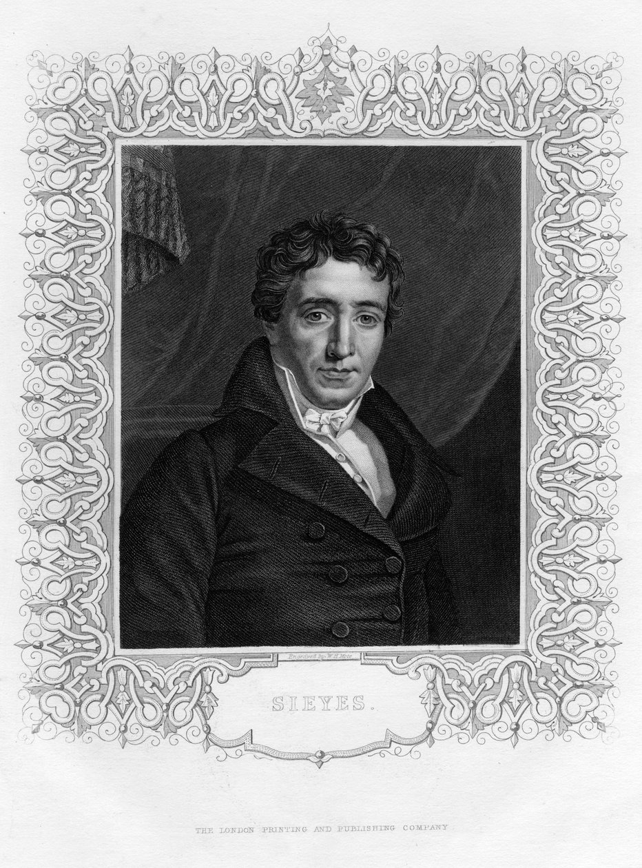 Emmanuel Joseph Sieyès 1748-1836, French Abbot and Statesman, 19th Century by William Henry Mote