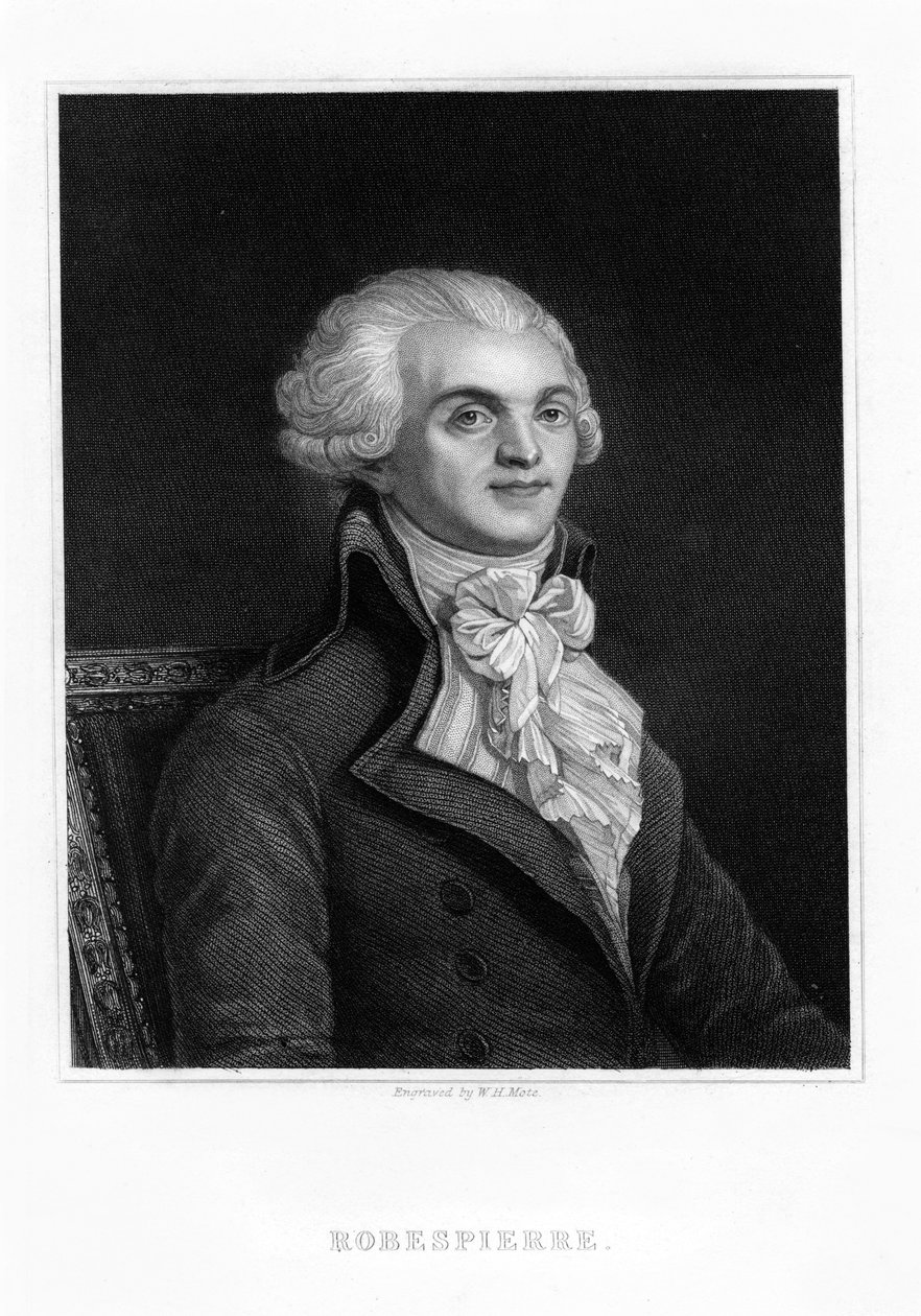 Maximilien Robespierre, one of the leaders of the French Revolution, 19th century by William Henry Mote