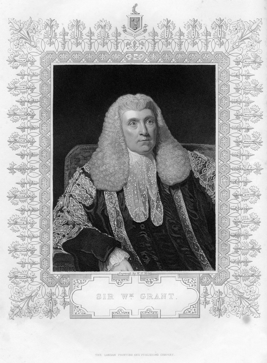 Sir William Grant, Scottish Lawyer and Politician by William Henry Mote