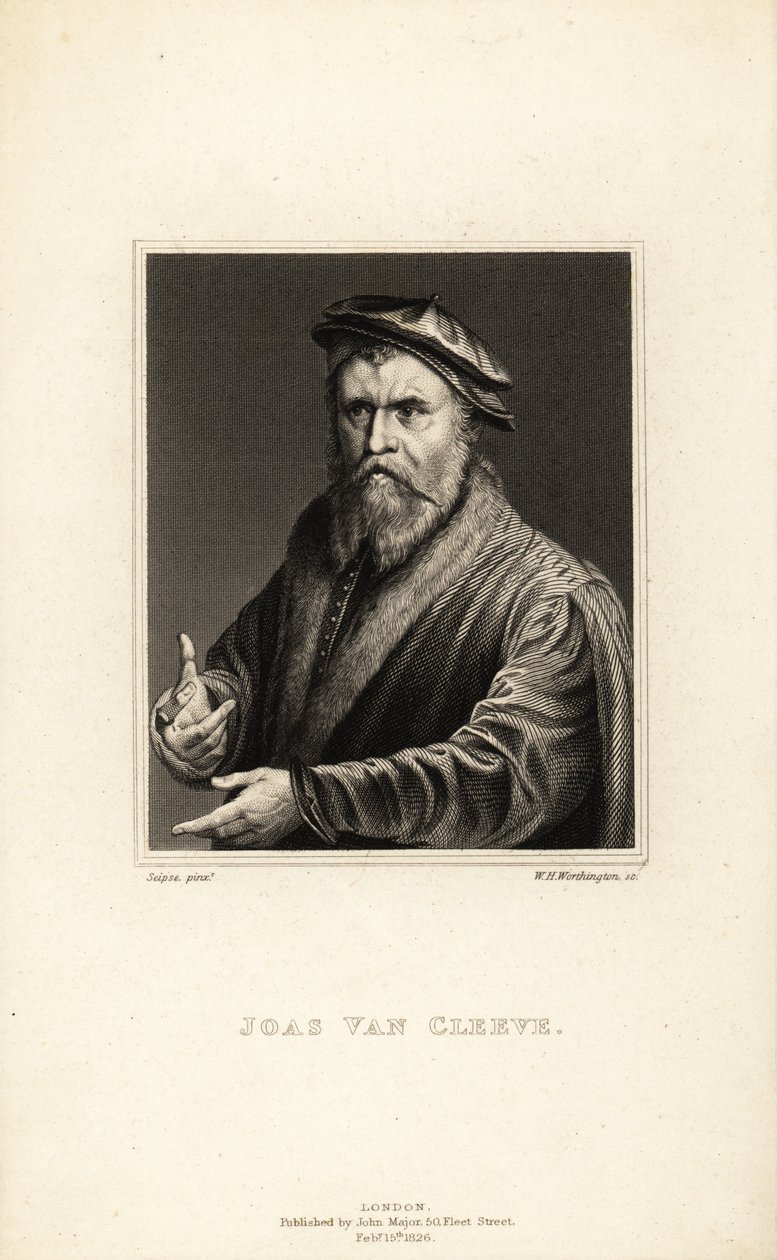 Portrait of Joos van Cleve by William Henry Worthington