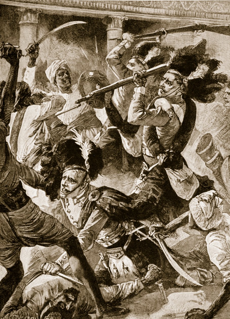 The Second Relief of Lucknow, November 1857 by William Heysham (after) Overend