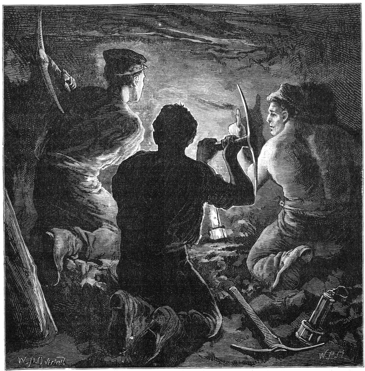 Coal Mining Accident, Tynewydd Colliery, South Wales by William Heysham Overend