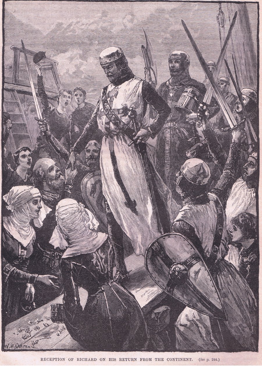 Reception of Richard on his return from the Continent AD 1194 by William Heysham Overend