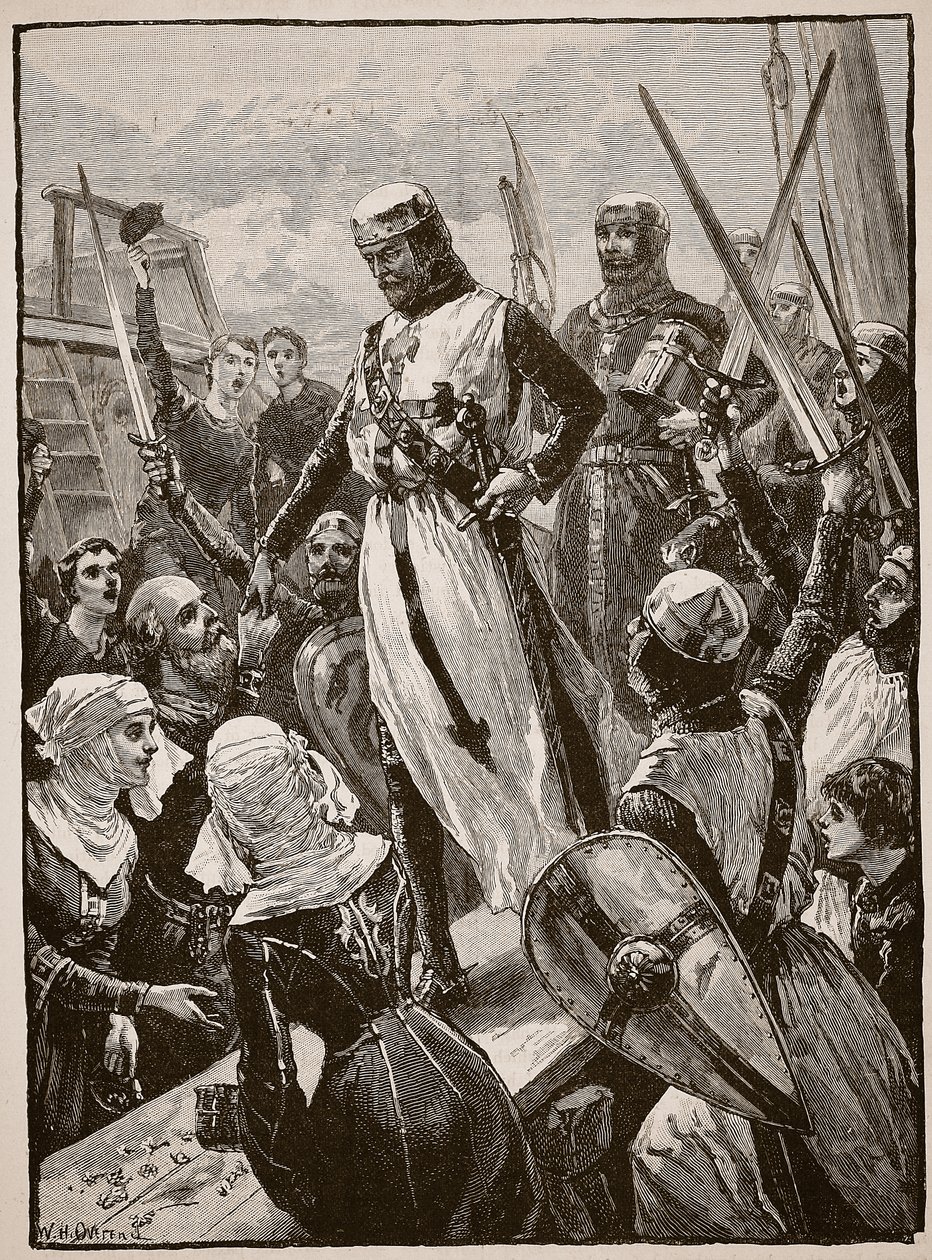 Reception of Richard on His Return from the Continent, Illustration from 