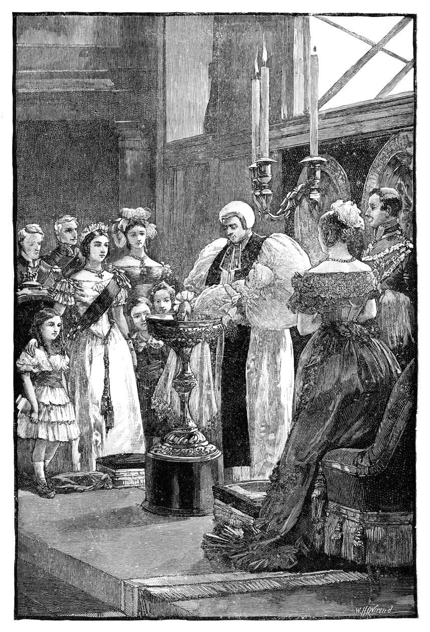 The Christening of Princess Louise, c1848, 1900 by William Heysham Overend