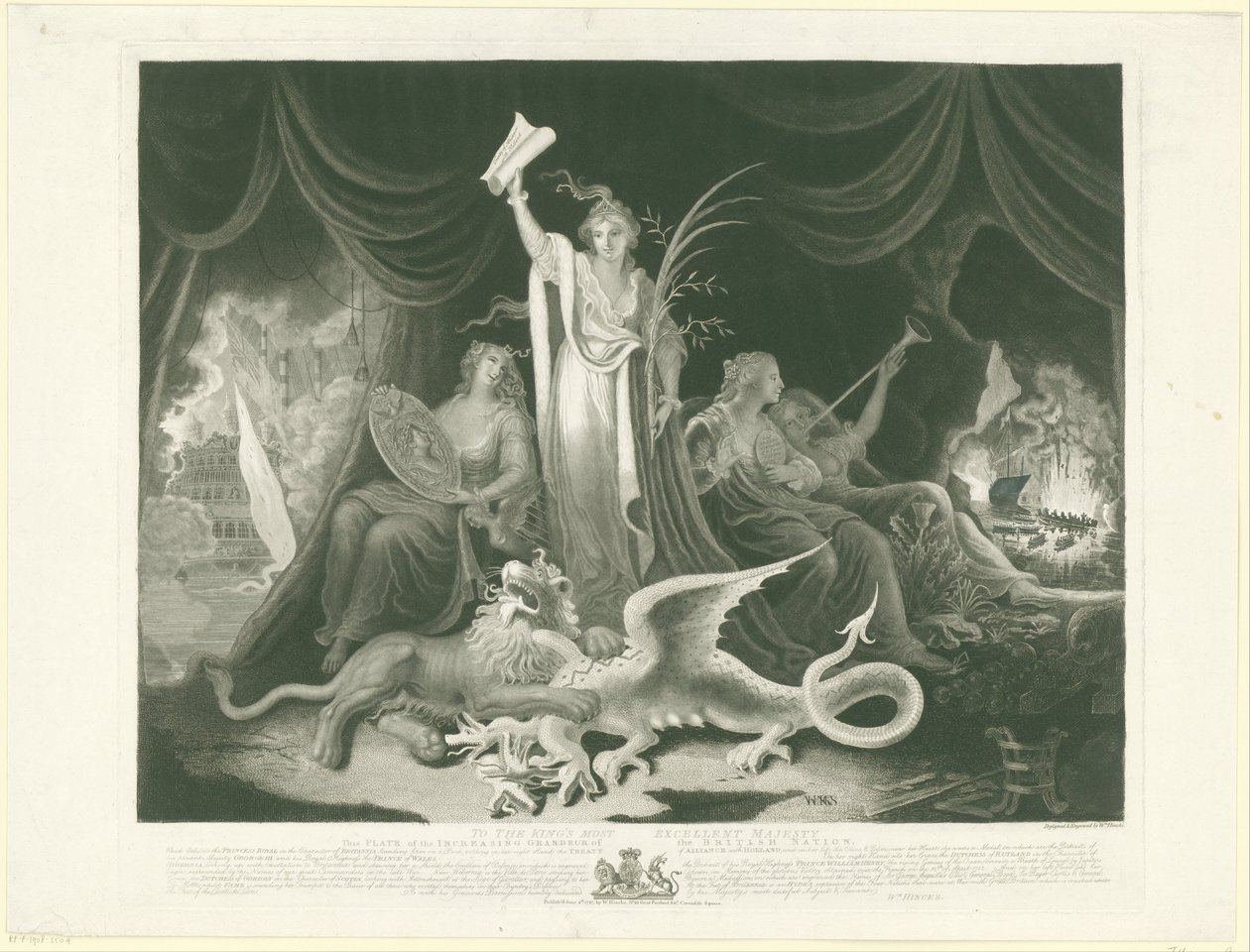 Allegory of the Power of Great Britain, 1787 by William Hincks