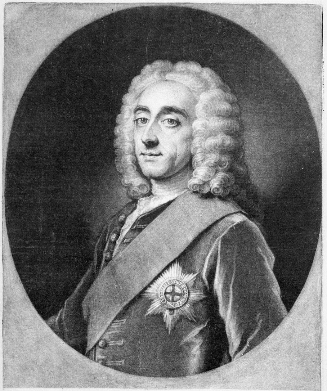 Philip Dormer Stanhope, Engraved by John Simon by William Hoare