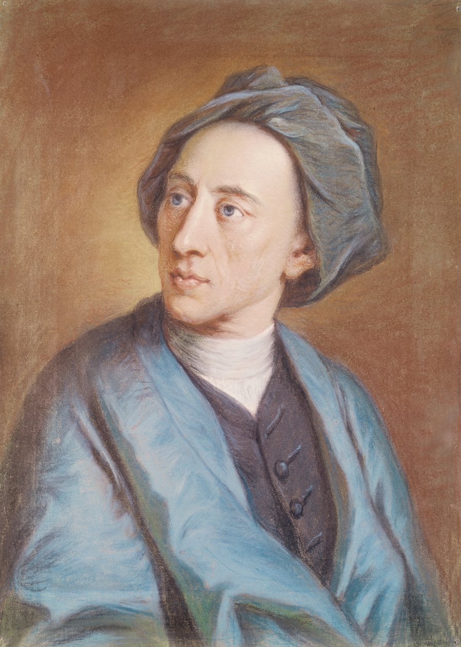 Portrait of Alexander Pope (1688-1744), c.1739-84 by William Hoare
