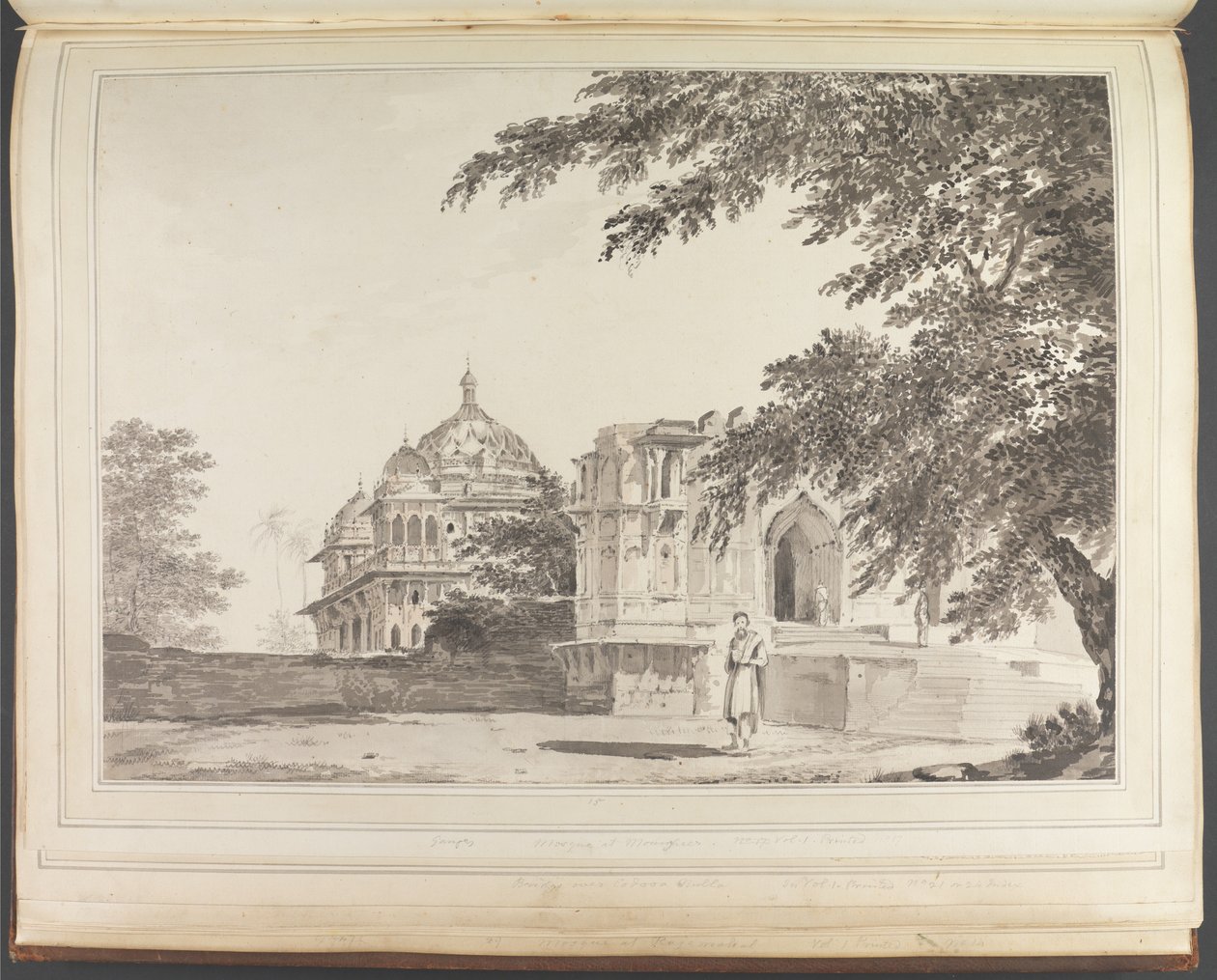 A View of the Mosque at Maner from the South East by William Hodges