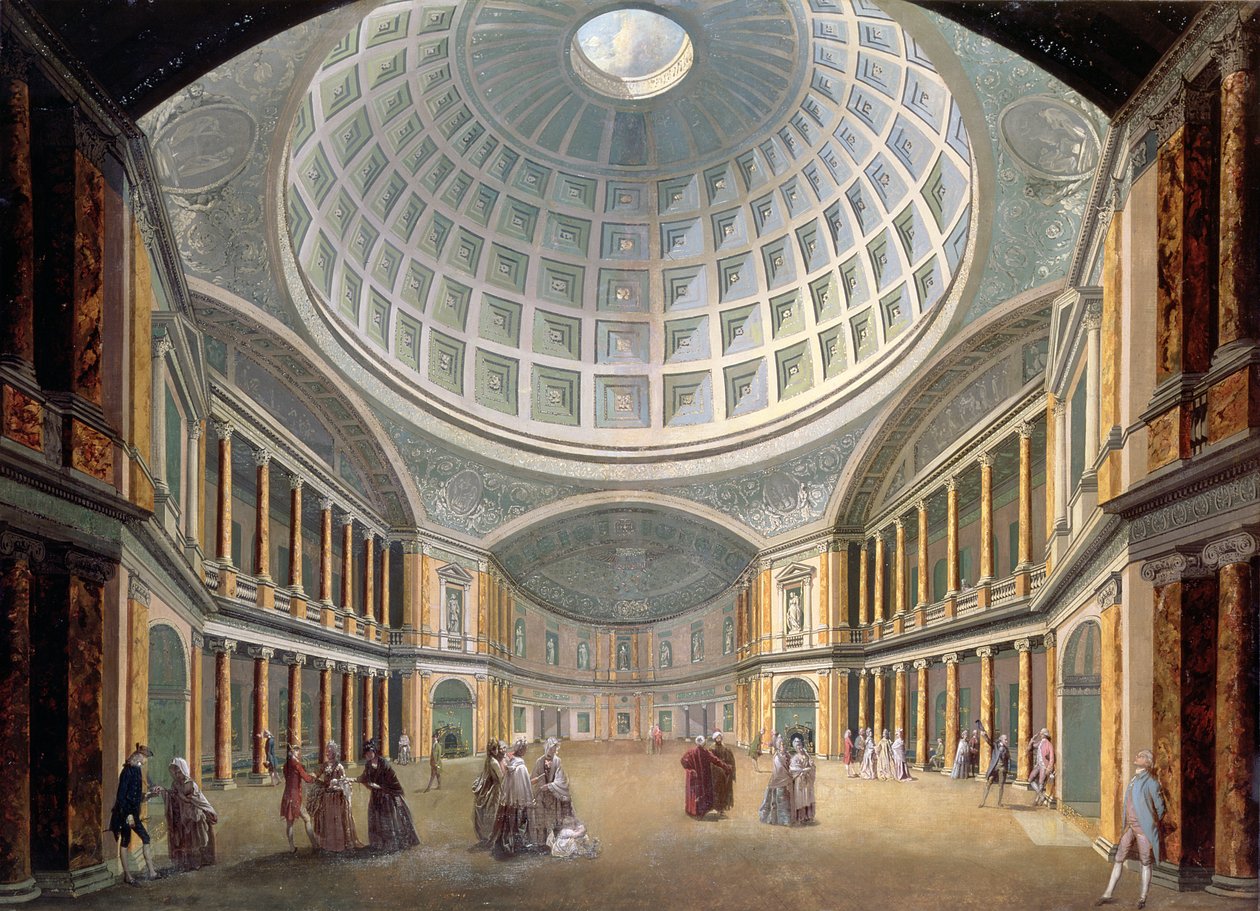 Interior of the Pantheon, Oxford Road, London by William Hodges