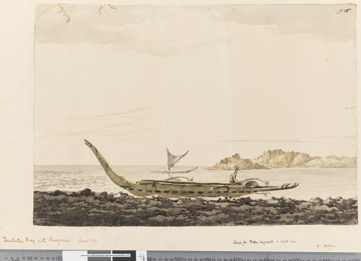 Resolution Bay in the Marquesas, 1774 by William Hodges