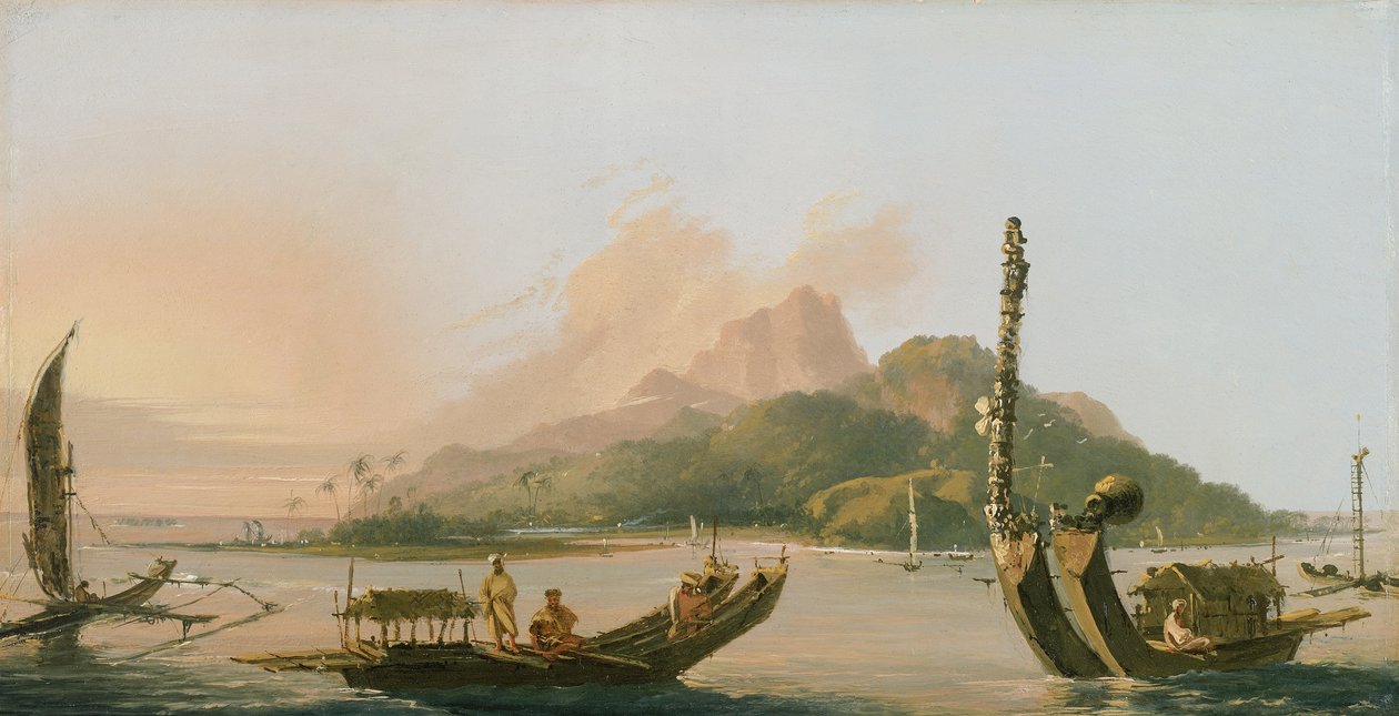 Tahiti: Bearing south east 1773 by William Hodges