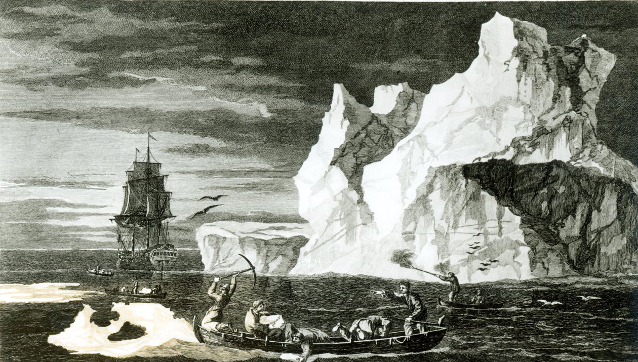 The Ice Islands on the 9th January 1773, engraved by B. T. Pouney, 31st Feb 1777 by William Hodges