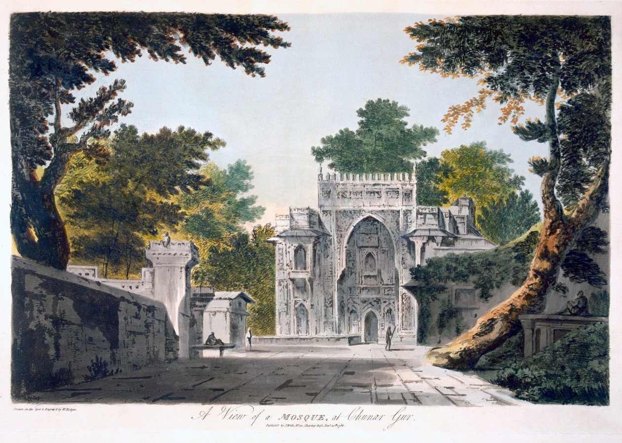 View of a Mosque at Chunar Gur by William Hodges