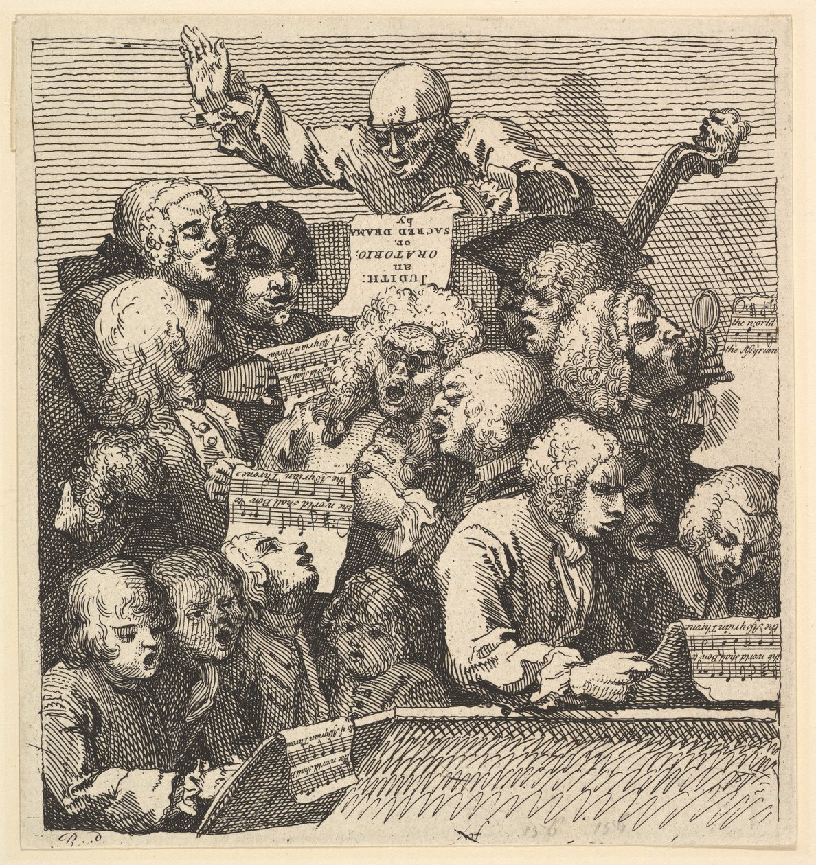 A Chorus of Singers, or The Oratorio by William Hogarth